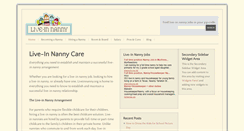 Desktop Screenshot of liveinnanny.org