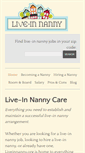 Mobile Screenshot of liveinnanny.org